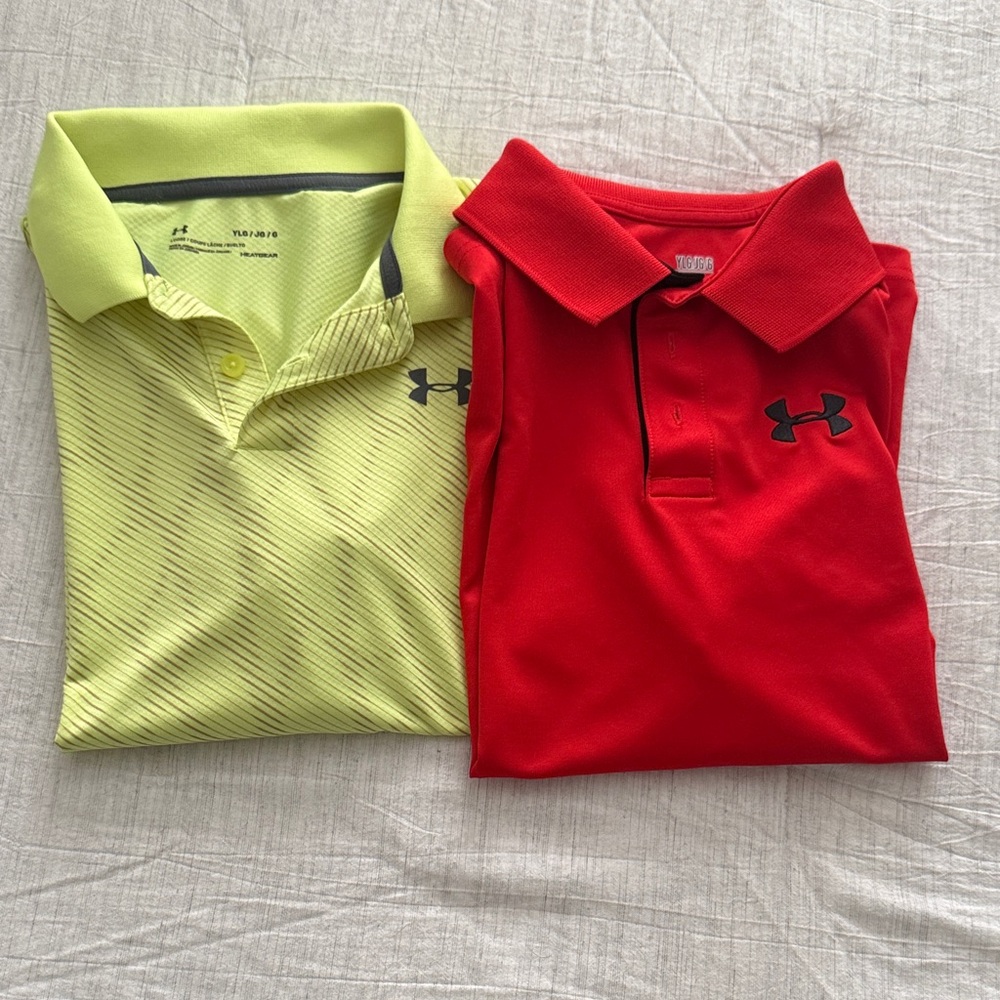 Under Armour Kids Polos size large